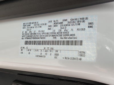 2025 Ford Transit 350 XLT