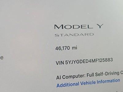 2021 Tesla Y Standard Range