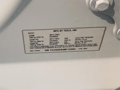 2021 Tesla Y Standard Range