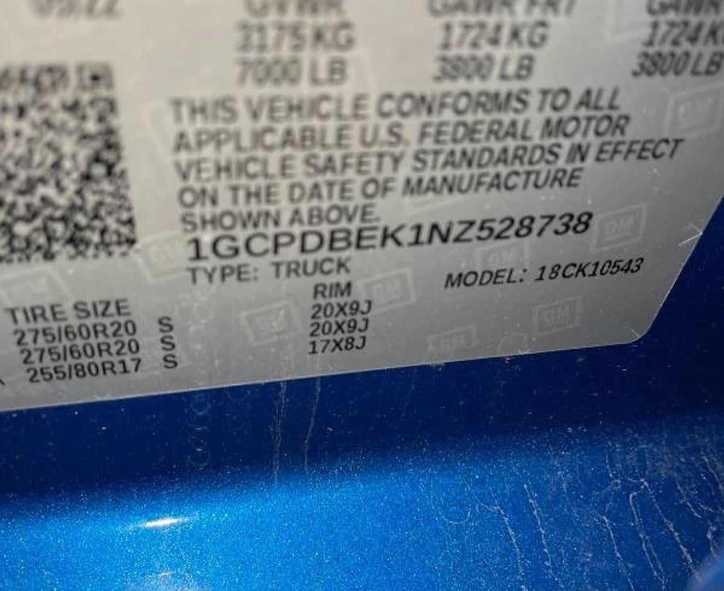 2022 Chevrolet Silverado 1500 Custom