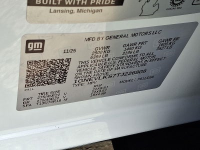 2026 Chevrolet Traverse RS