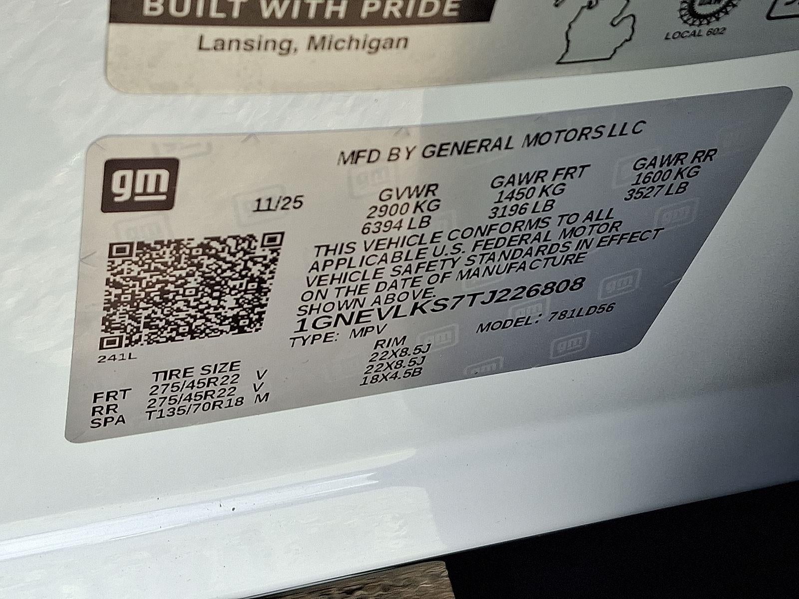 2026 Chevrolet Traverse RS