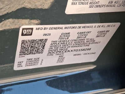 2026 Chevrolet Silverado 1500 Custom Trail Boss