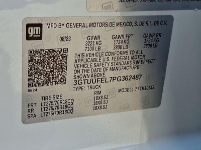 2023 GMC Sierra 1500 AT4X