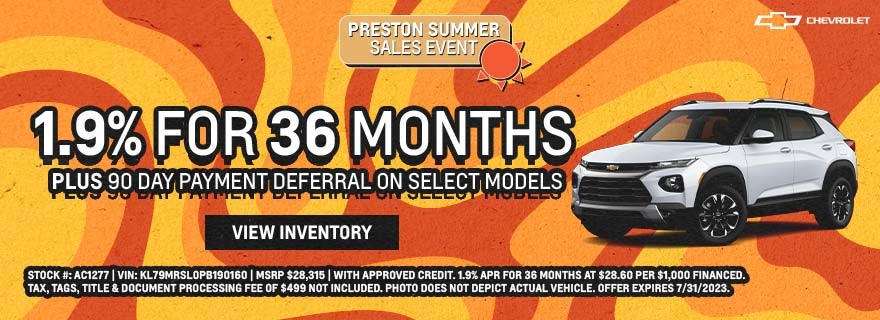 Preston Chevy | New & Used Car Dealer in Aberdeen, MD
