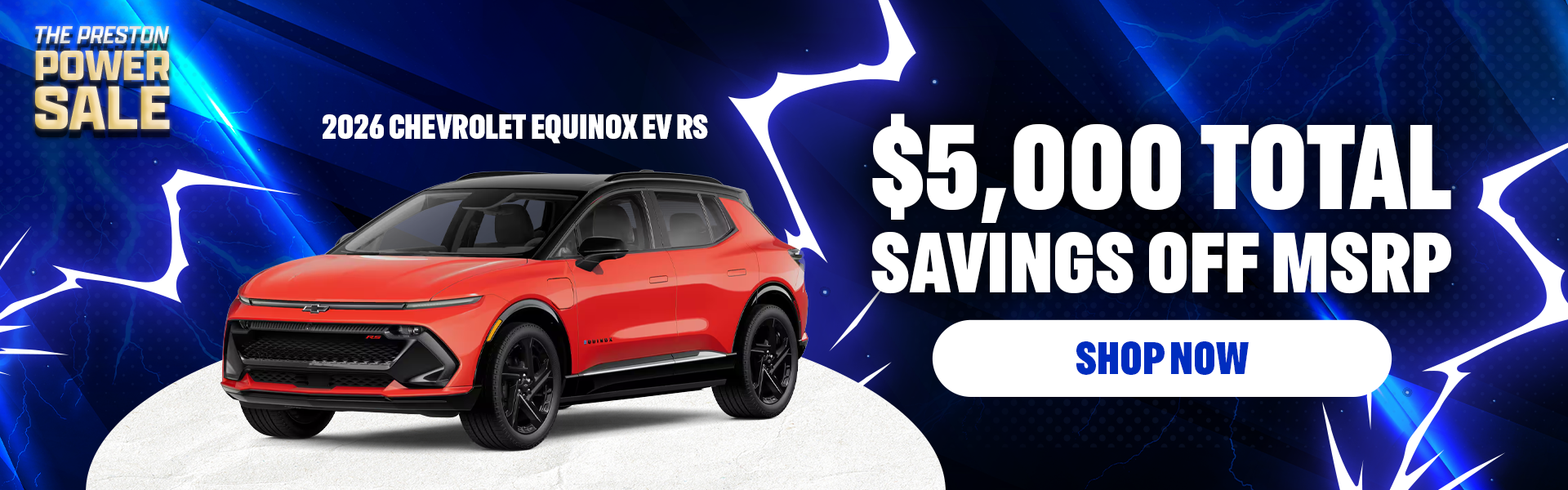 $5,000 off MSRP | 2026 Chevrolet Equinox EV