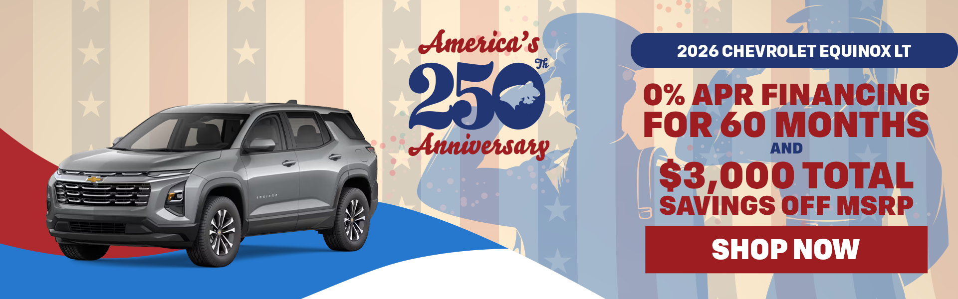 0% APR / 60 Mo. & $3,000 off MSRP | 2026 Chevrolet Equinox