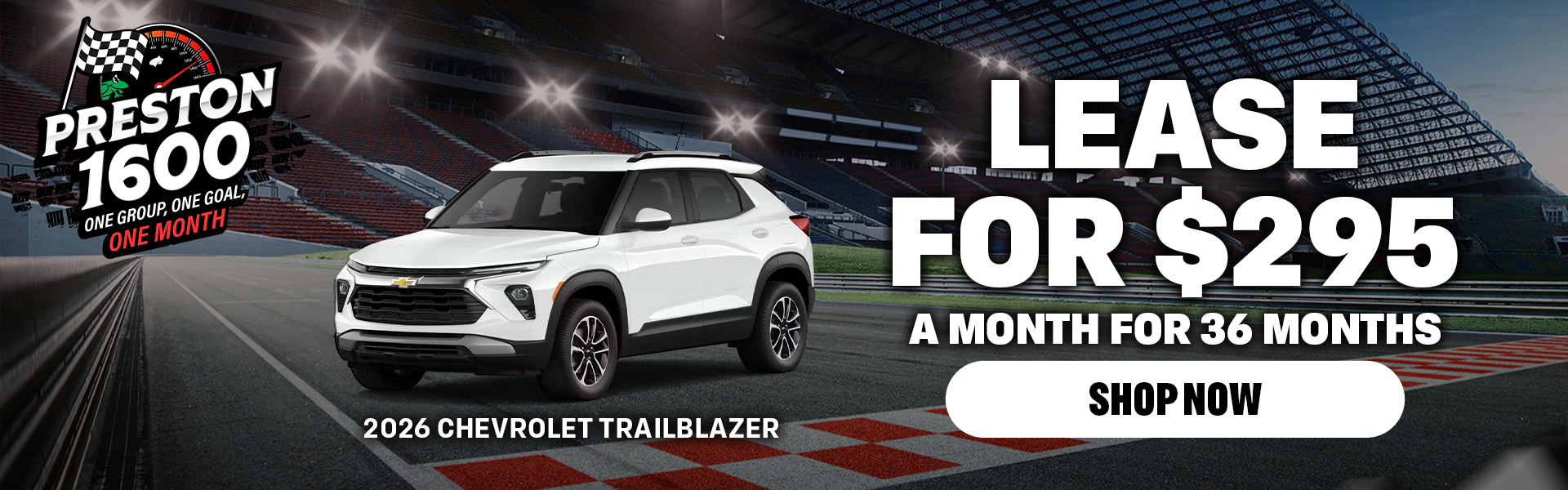 Lease for $295/Mo. for 36 Mo. | 2026 Chevrolet Trailblazer