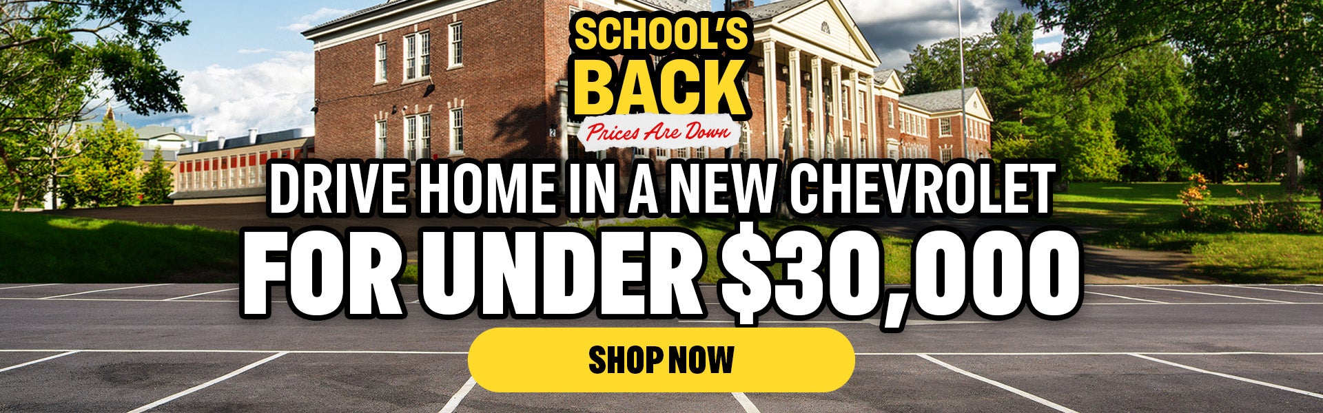 Drive Home in a New Chevrolet for Under $30,000!