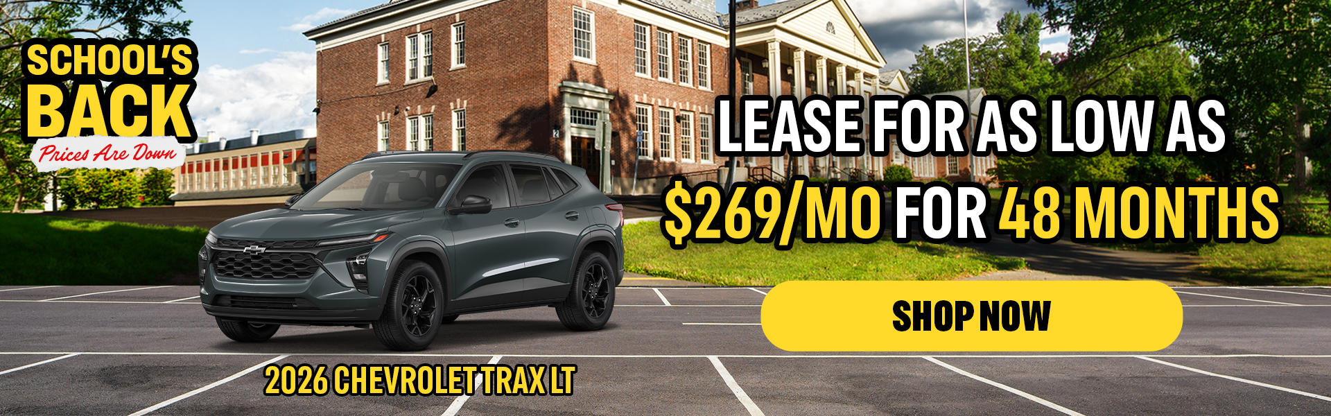 Lease for $269/Mo for 48 Mo | 2026 Chevrolet Trax